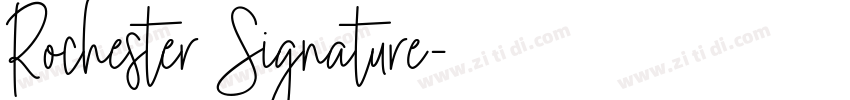 Rochester Signature字体转换
